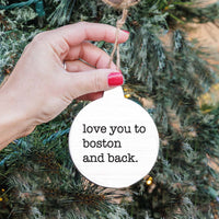 Love You To Personalized Ornament