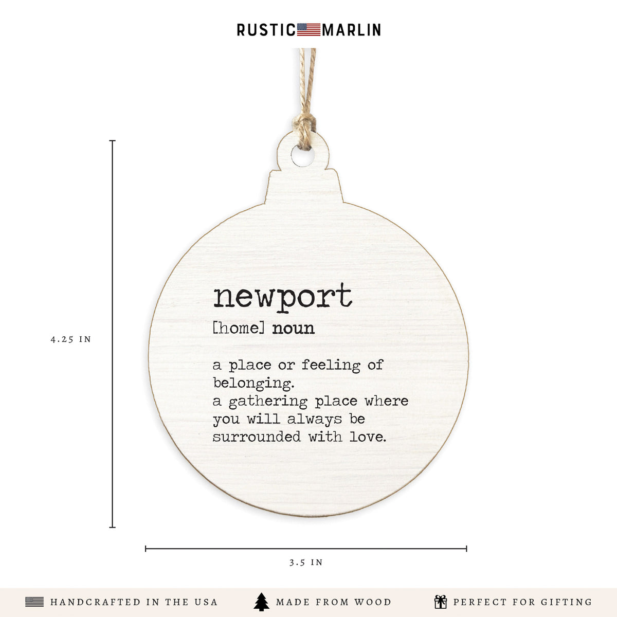 Home Definition Personalized Ornament