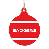 Collegiate Stripe Personalized Ornament