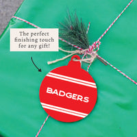 Collegiate Stripe Personalized Ornament