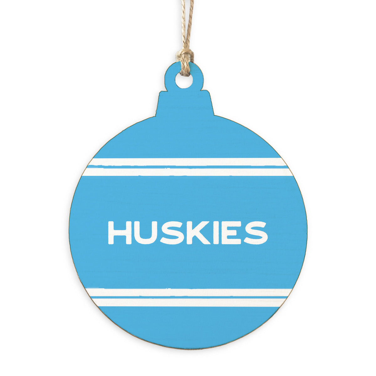 Collegiate Stripe Personalized Ornament