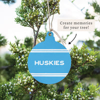 Collegiate Stripe Personalized Ornament