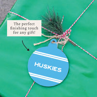 Collegiate Stripe Personalized Ornament