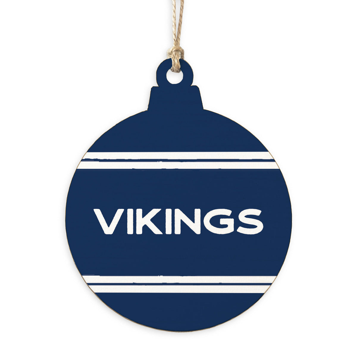 Collegiate Stripe Personalized Ornament
