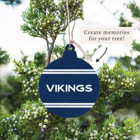 Collegiate Stripe Personalized Ornament