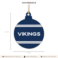 Collegiate Stripe Personalized Ornament