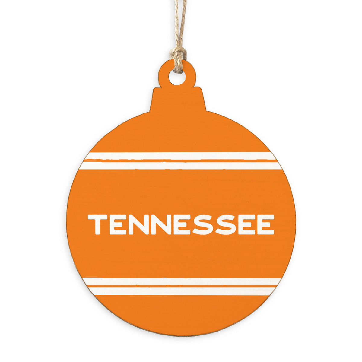Collegiate Stripe Personalized Ornament