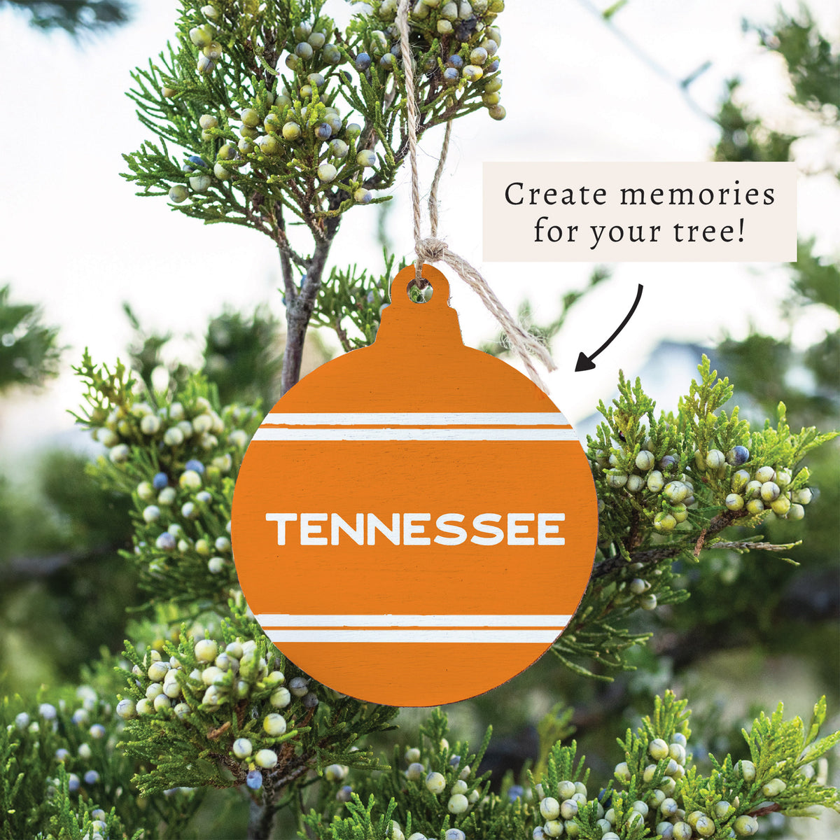 Collegiate Stripe Personalized Ornament
