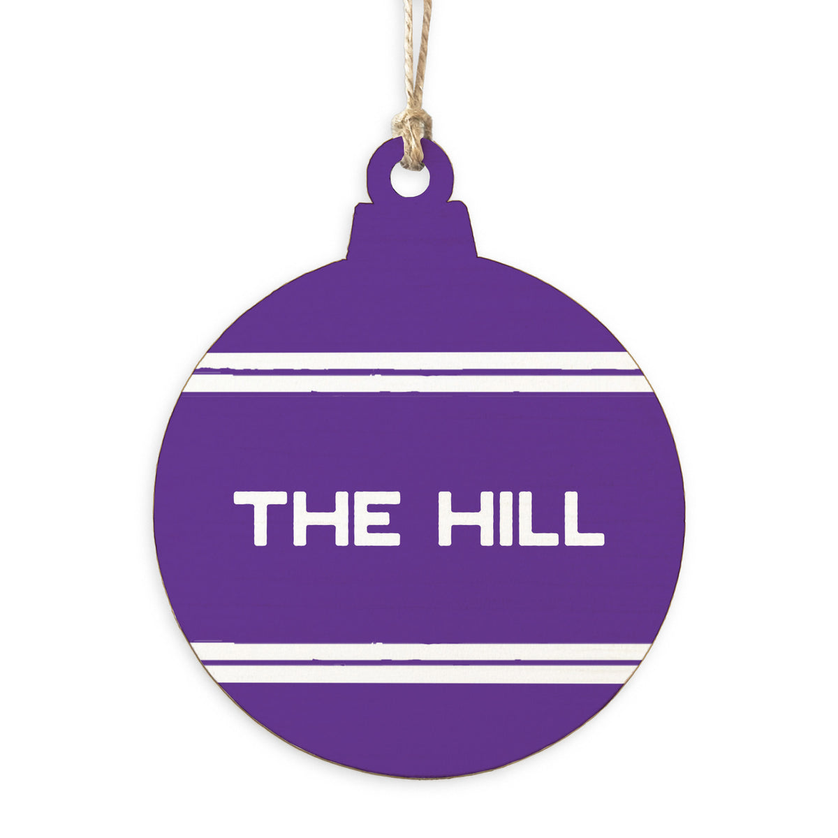 Collegiate Stripe Personalized Ornament