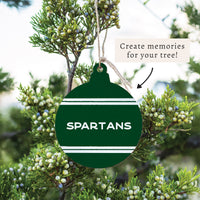 Collegiate Stripe Personalized Ornament
