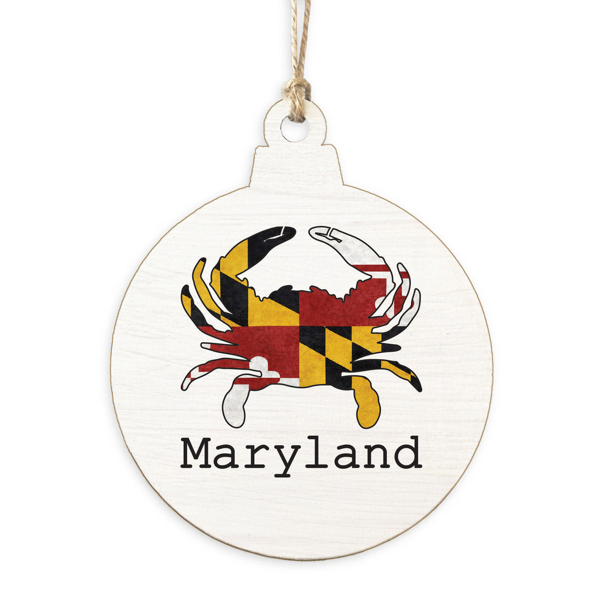 Maryland Flag Crab Personalized Ornament