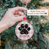 Paw Lights Personalized Ornament