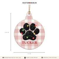 Paw Lights Personalized Ornament