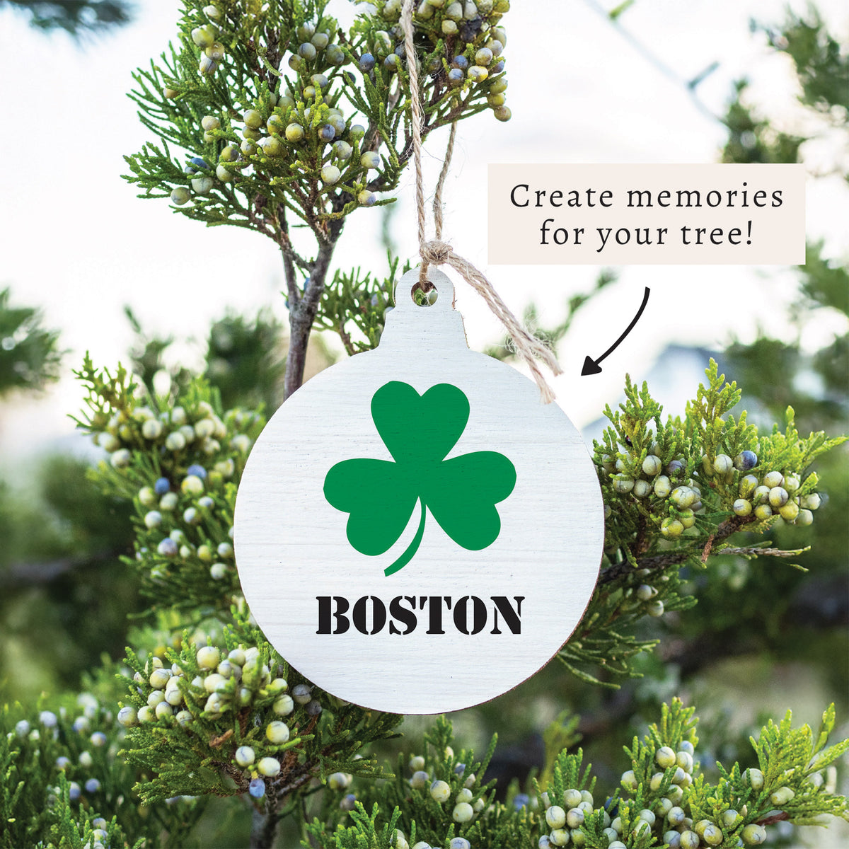Shamrock Personalized Ornament