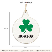 Shamrock Personalized Ornament