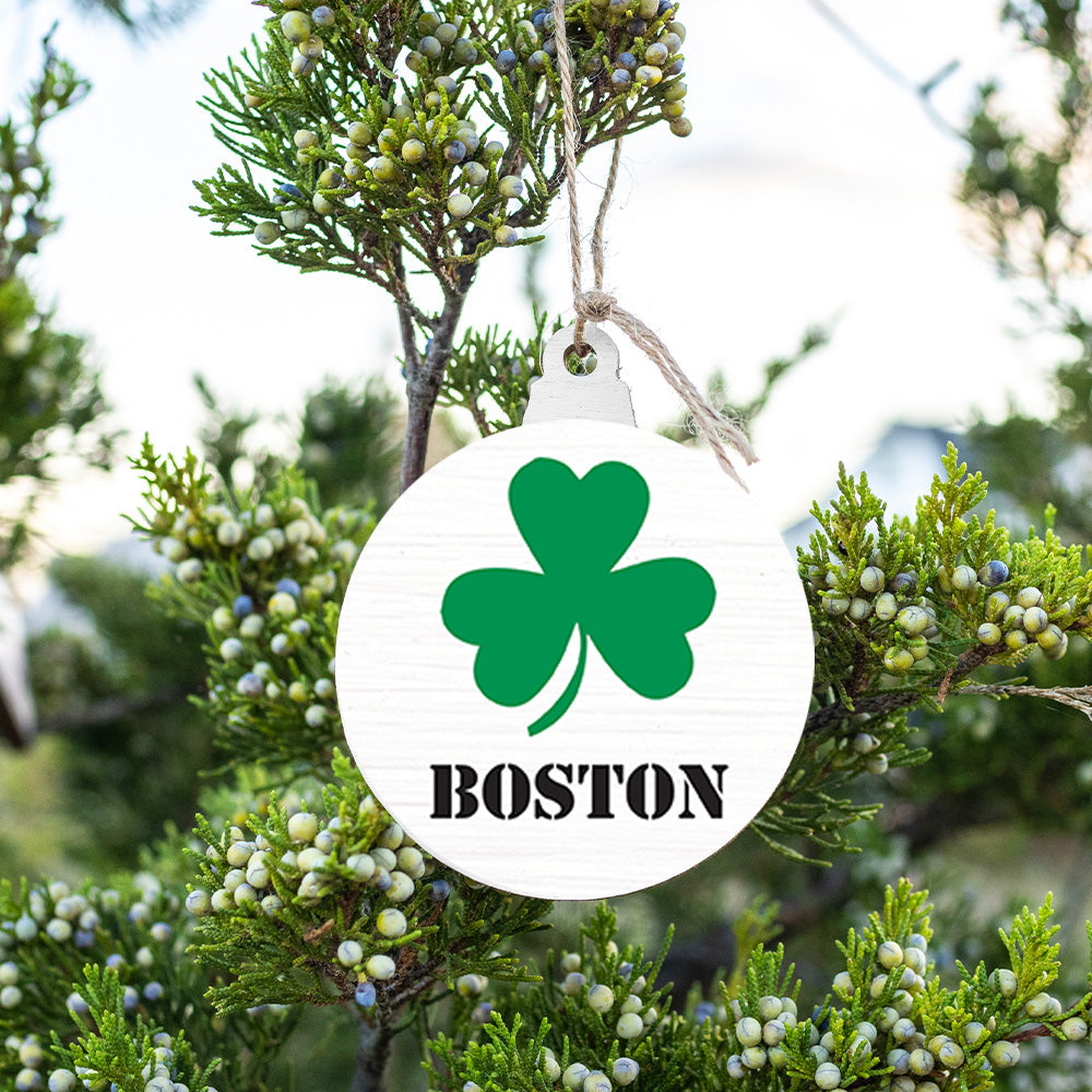 Shamrock Personalized Ornament