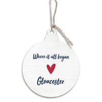 Where it all Began Red Heart Personalized Ornament