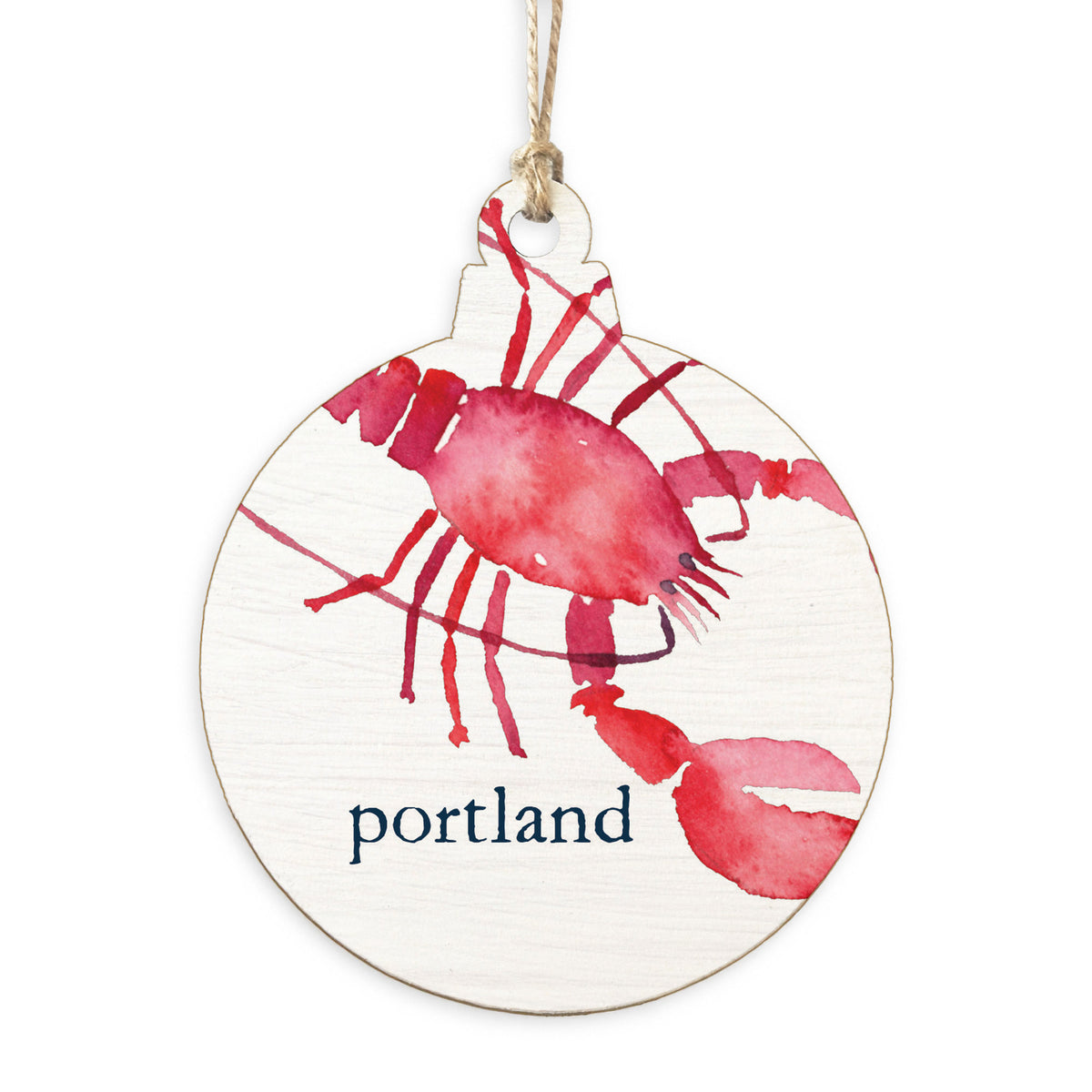 Lobster Watercolor Personalized Ornament