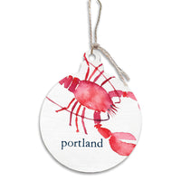 Lobster Watercolor Personalized Ornament
