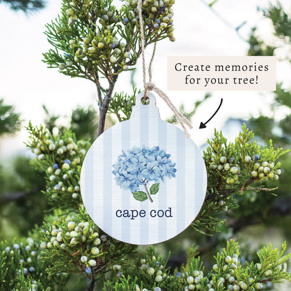 Blooming Hydrangea Personalized Ornament
