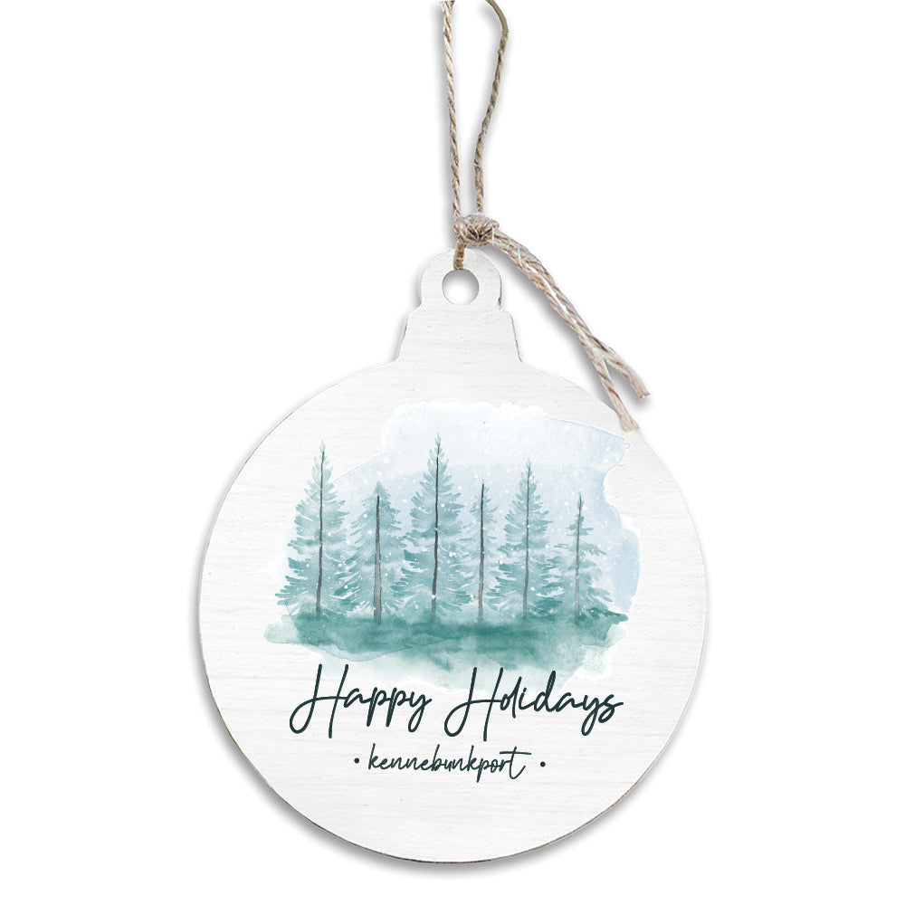 Happy Holidays Personalized Bulb Ornament
