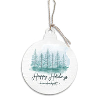 Happy Holidays Personalized Bulb Ornament