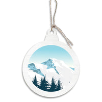 Scenic Mountain Top Personalized Ornament