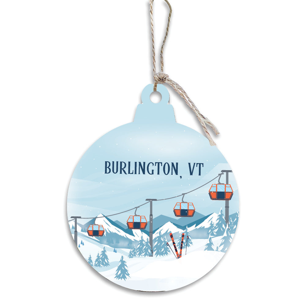 Alpine Lift Personalized Ornament