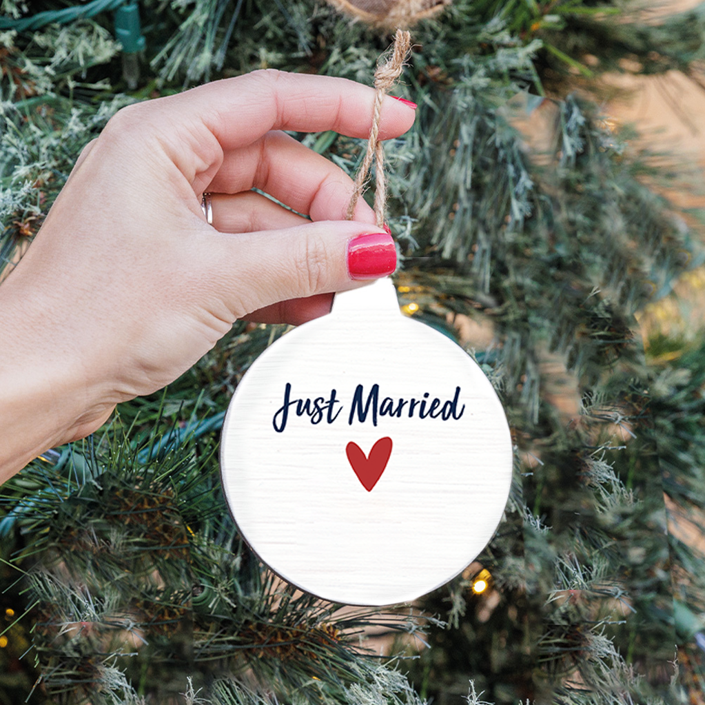 Just Married Ornament