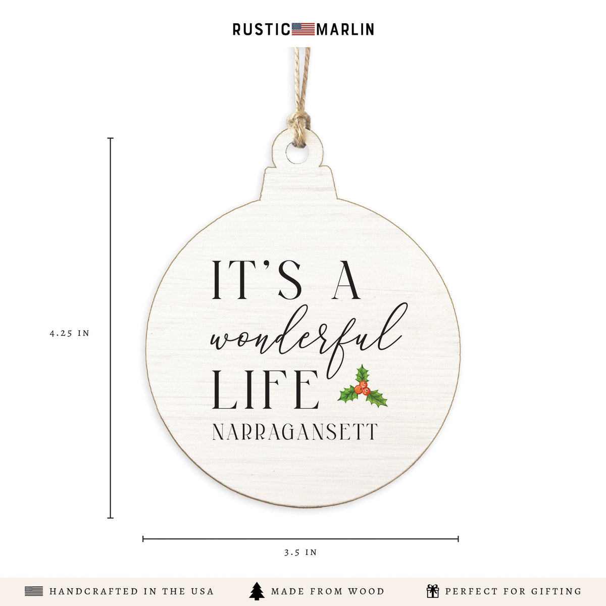 It's a Wonderful Life Personalized Ornament