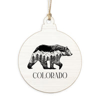 Mountains Bear Personalized Ornament