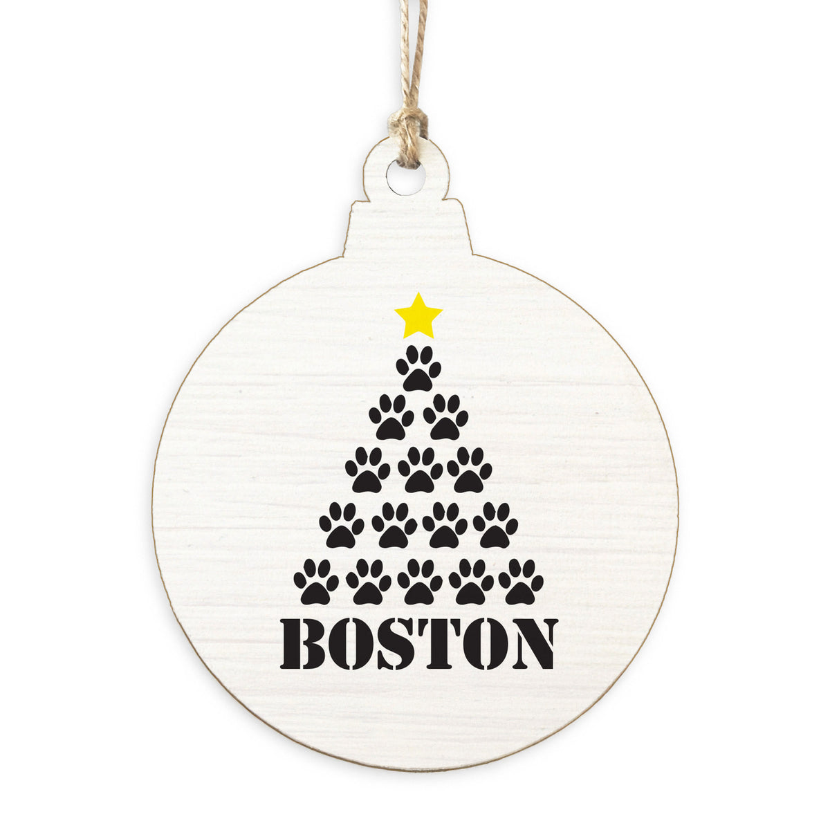 Paws Tree Personalized Ornament
