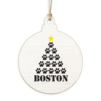 Paws Tree Personalized Ornament
