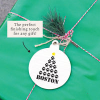 Paws Tree Personalized Ornament