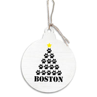 Paws Tree Personalized Ornament
