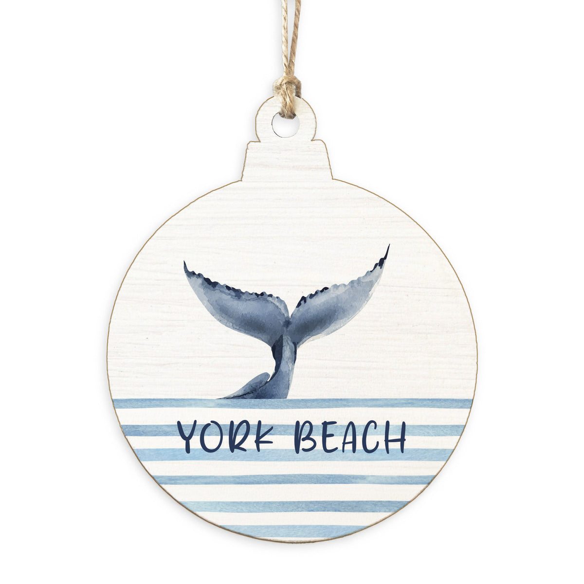 Whale Tail Personalized Ornament