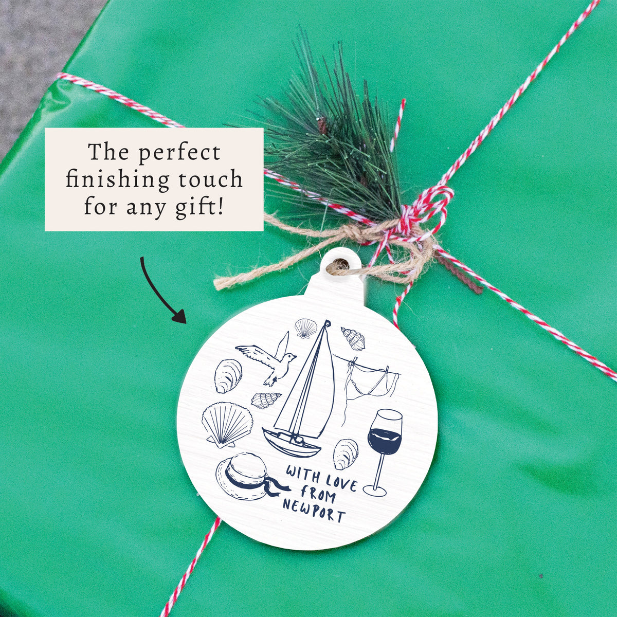 With Love From Personalized Ornament