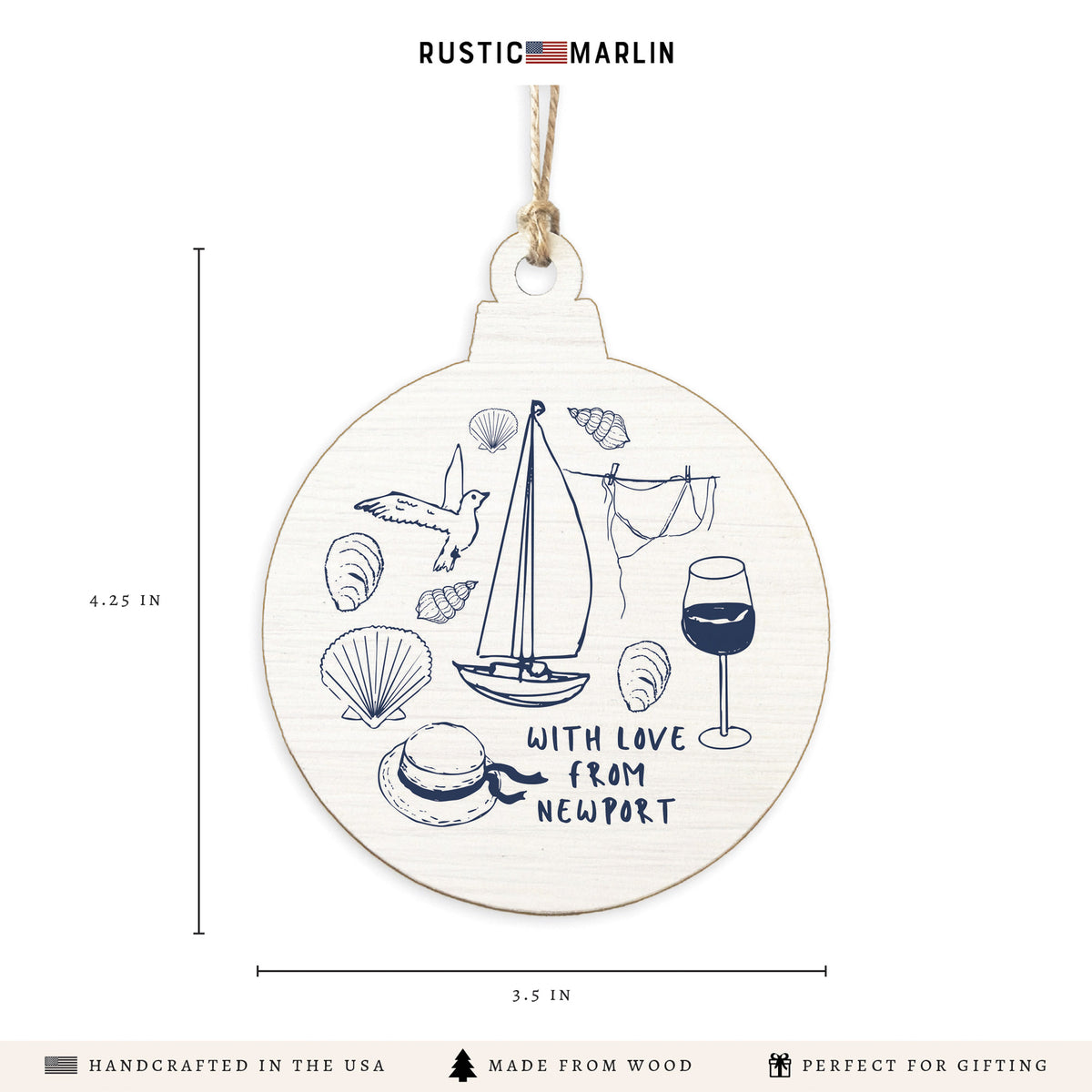 With Love From Personalized Ornament