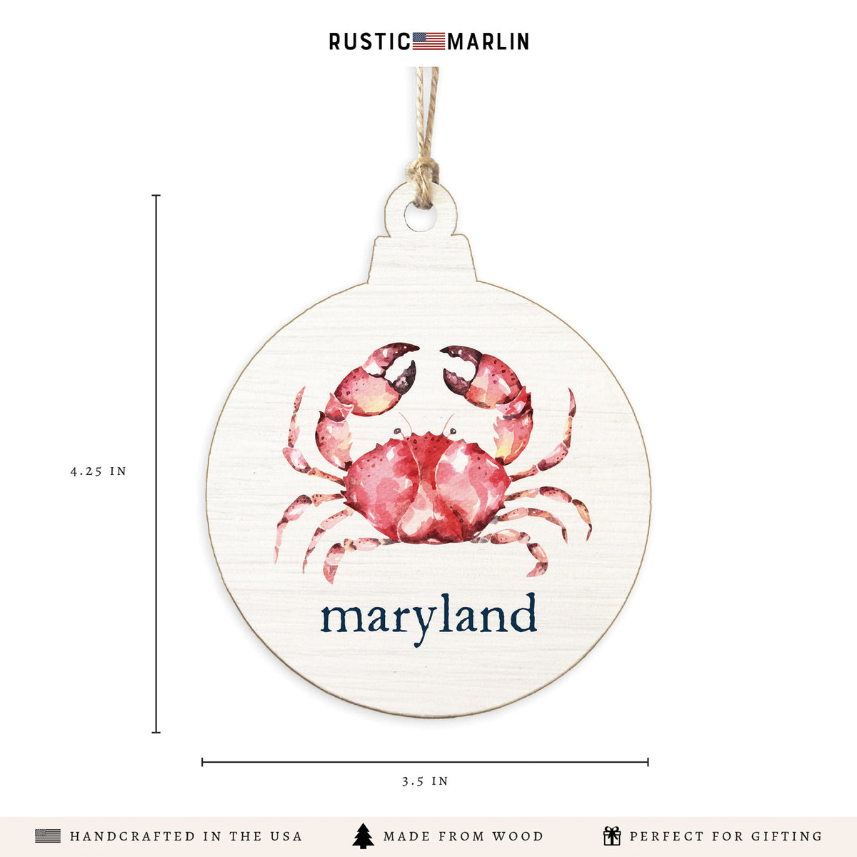 Crab Personalized Ornament