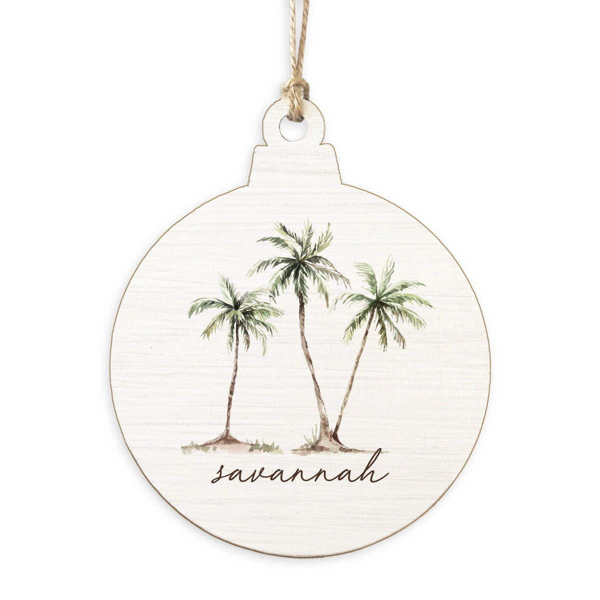 Palm Trees Personalized Ornament