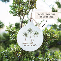 Palm Trees Personalized Ornament