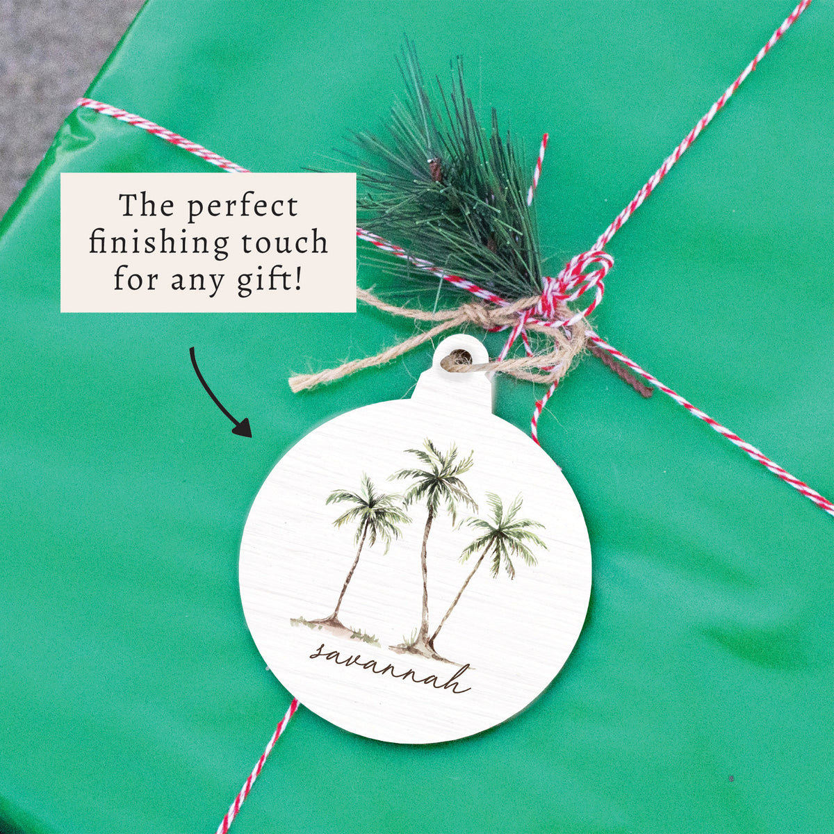 Palm Trees Personalized Ornament