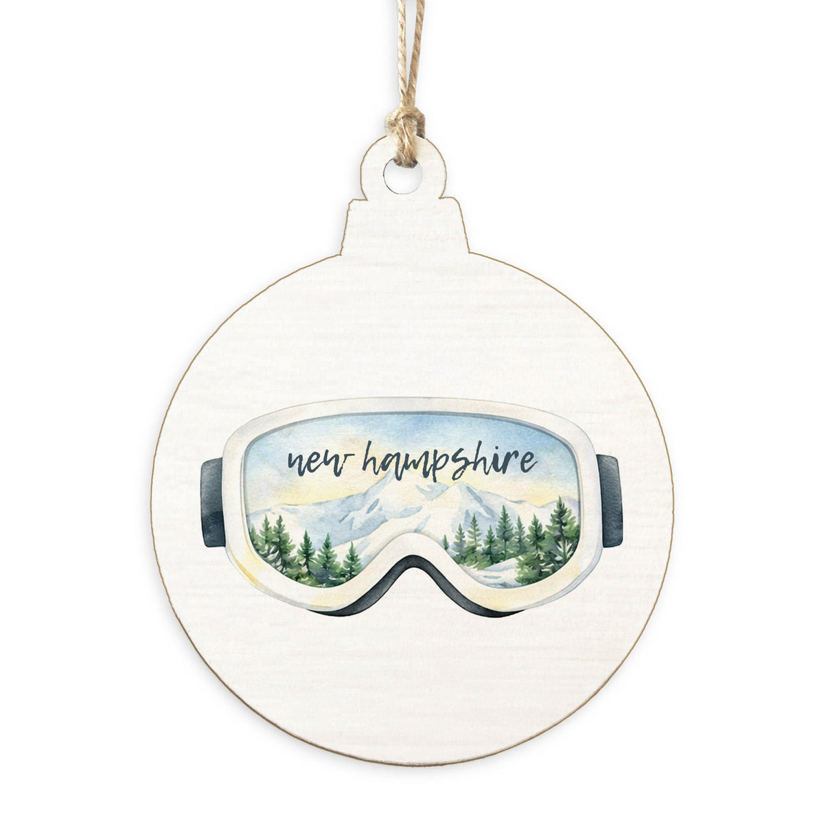 Ski Goggles Personalized Ornament