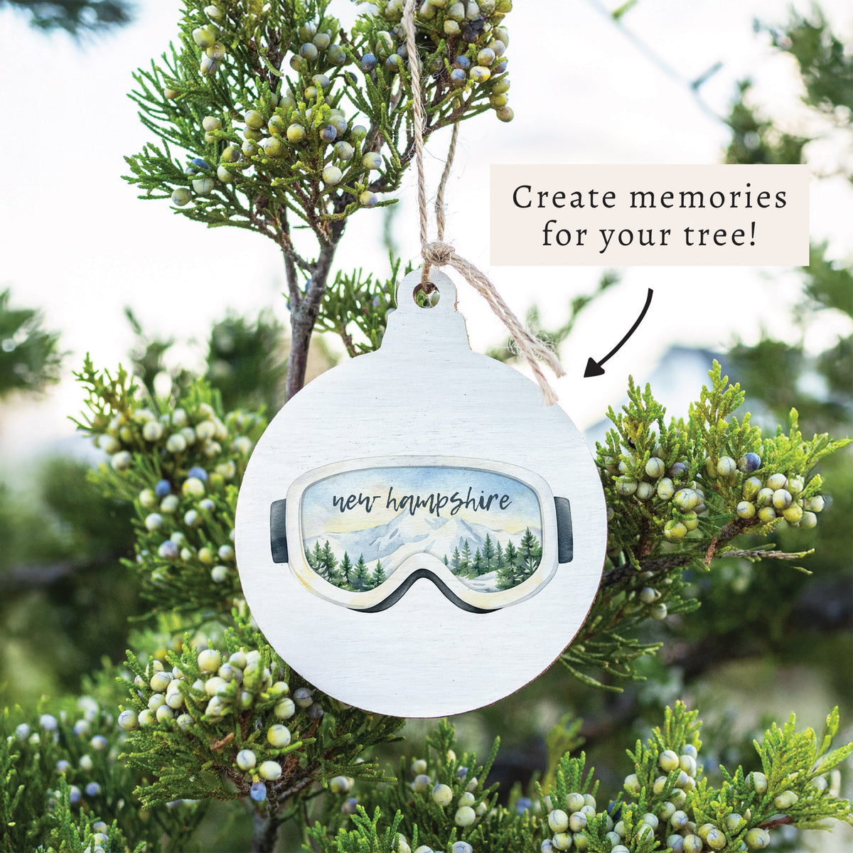 Ski Goggles Personalized Ornament