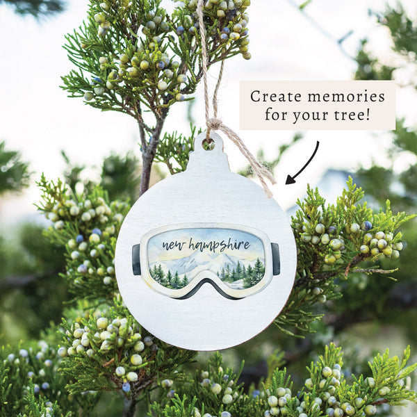 Ski Goggles Personalized Ornament
