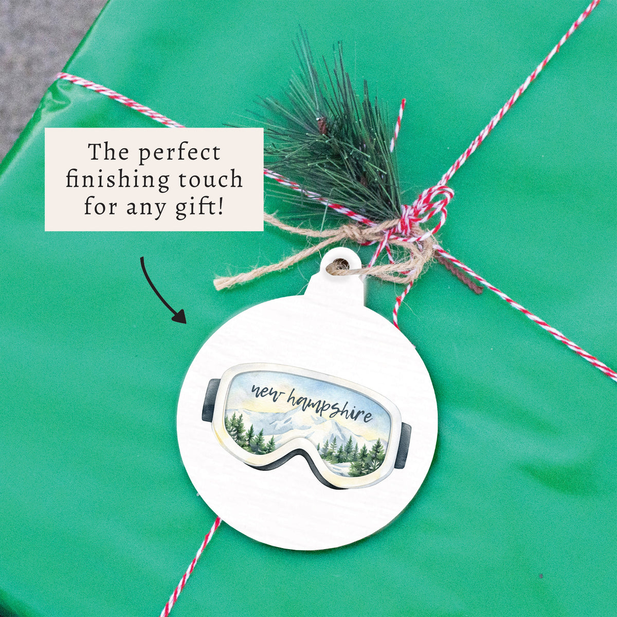 Ski Goggles Personalized Ornament