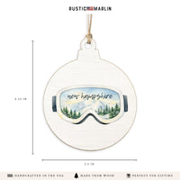 Ski Goggles Personalized Ornament