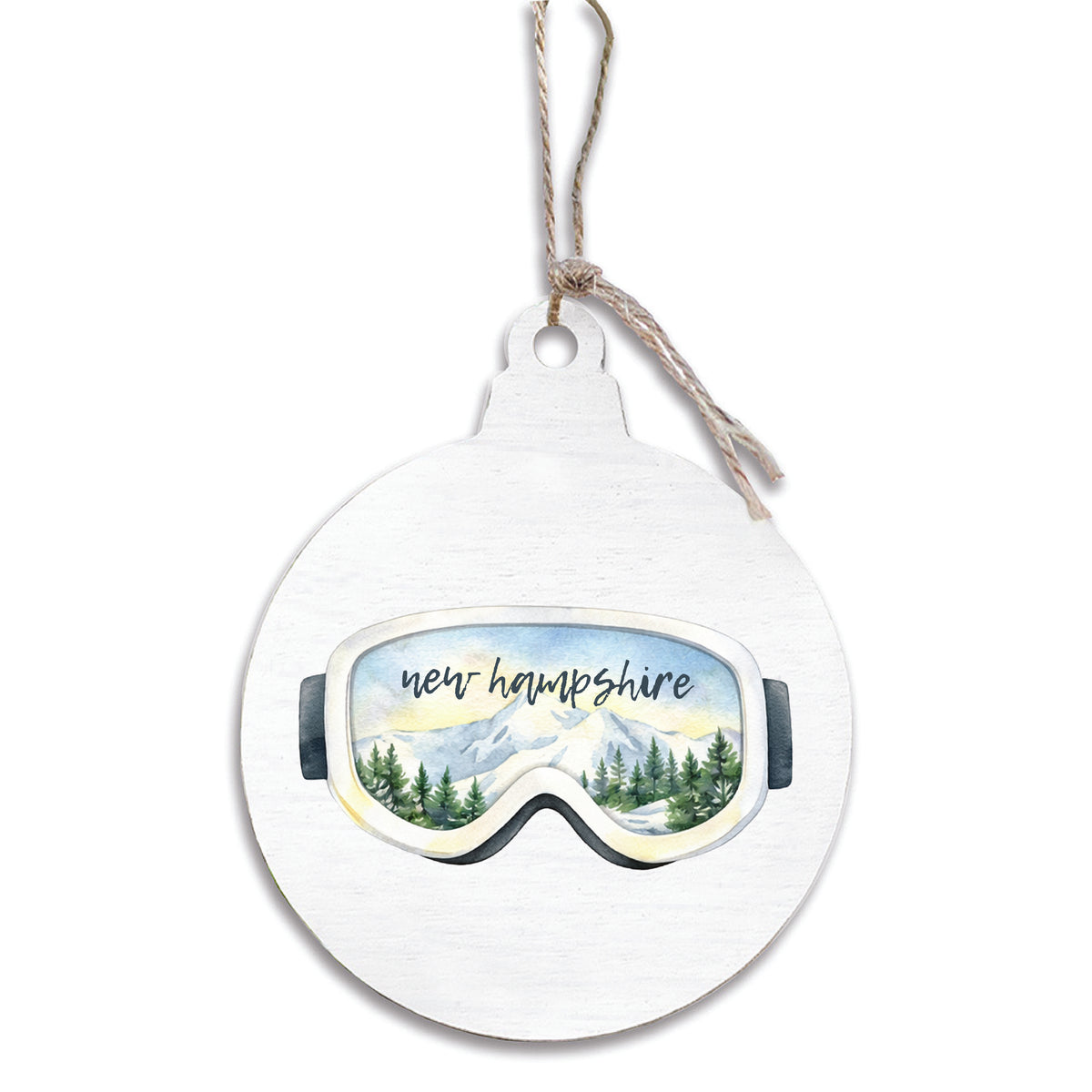 Ski Goggles Personalized Ornament