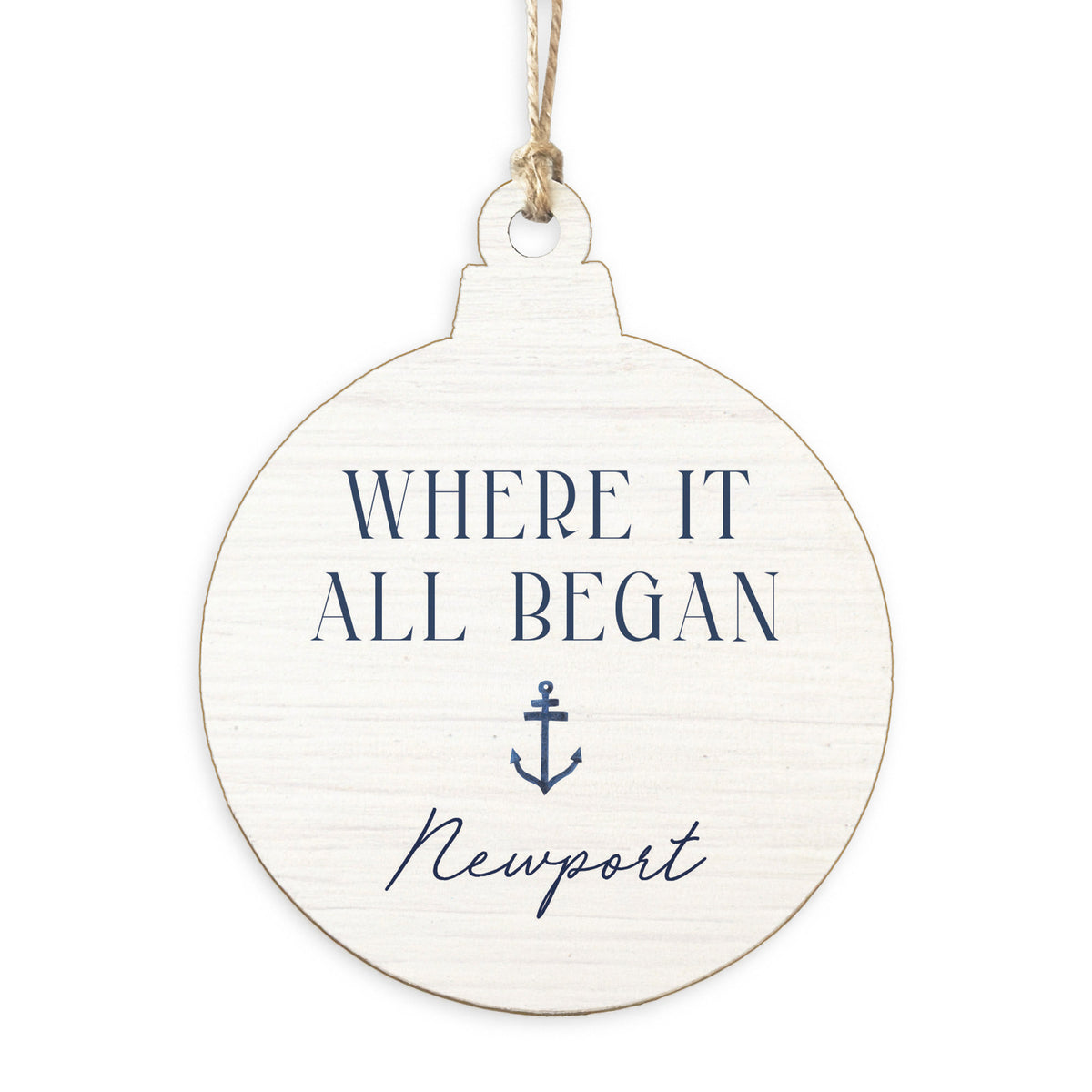 Where it all Began Anchor Personalized Ornament