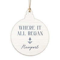 Where it all Began Anchor Personalized Ornament